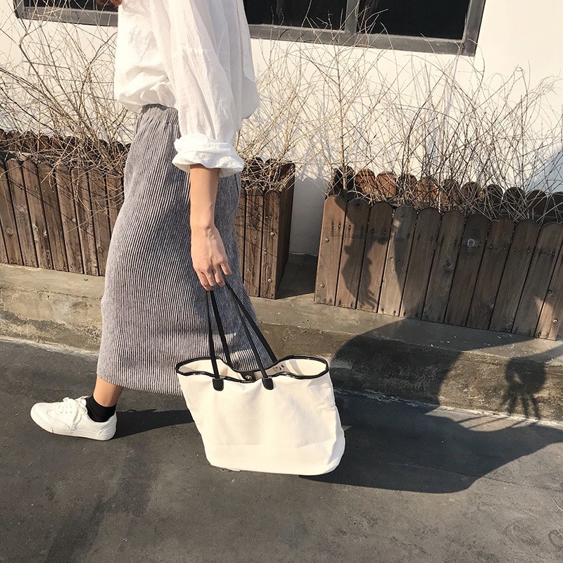 MDMS⭐現貨/大容量/手提包/大包包/帆布包/肩背包/單肩包/托特包/帆布袋/手提袋/購物袋/環保袋/大包/B174-細節圖9