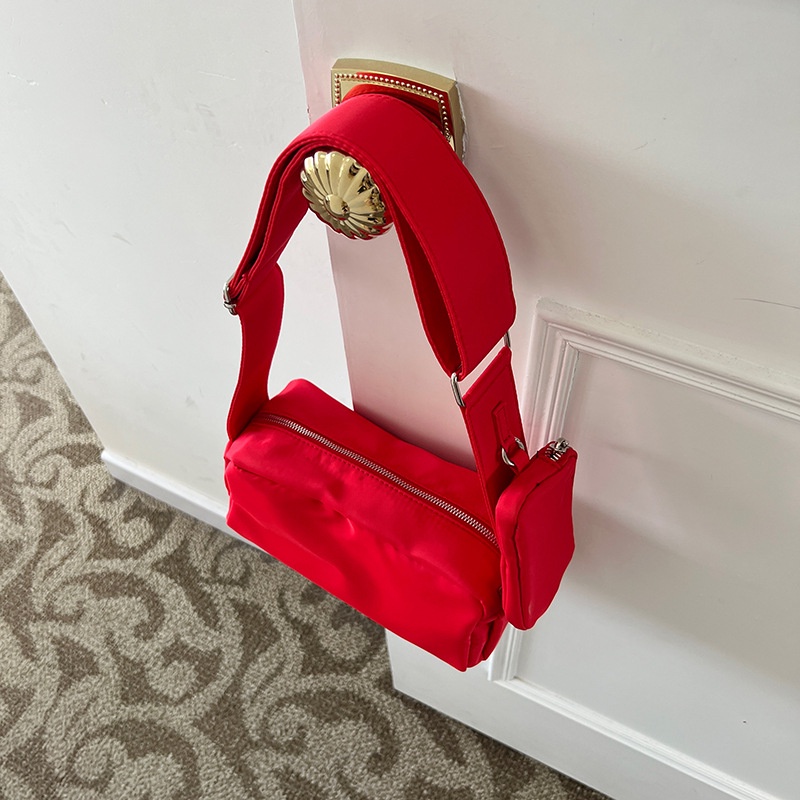 MDMS⭐甜酷風/附小包/休閒/吐司包/立體/斜挎包/小方包/尼龍布/小眾百搭/單肩包/斜背包/腋下包B751-細節圖8