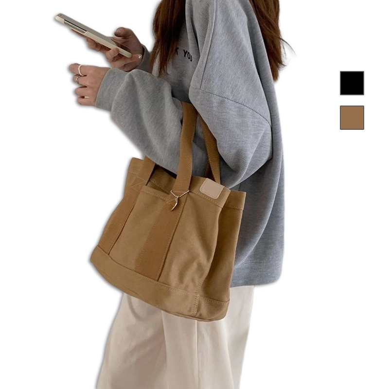 MDMS⭐多格層/小眾百搭/帆布包/手提包/小包/日系/簡約/復古/大容量/托特包/水桶包/通勤包/便當包/B753-細節圖2
