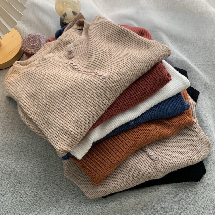 MDMS⭐10色/針織衫/包芯紗/韓版上衣/ins風/顯瘦修身/貼身上衣/毛衣開衫/短款/百搭/打底衫/針織外套E295-細節圖5