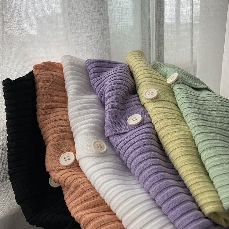 MDMS⭐6款/糖果色/薄款針織衫/ins 風/空調開衫/短款/冰絲/休閒/修身/V領/單排扣/針織/防曬衫E298-細節圖3