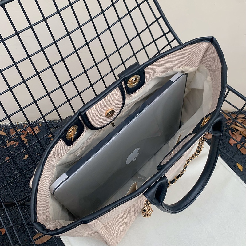 MDMS⭐附雙肩帶/帆布包/大包/女包/小眾設計/手提包/腋下包/復古/學生包/通勤包/大容量/單肩包/托特包/B764-細節圖4