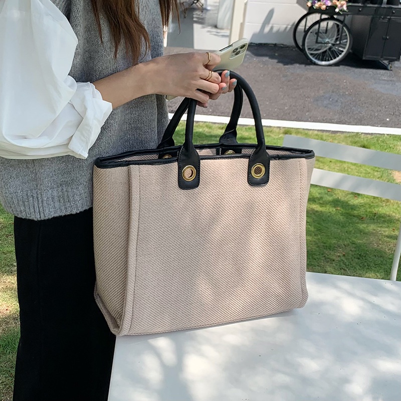 MDMS⭐附雙肩帶/帆布包/大包/女包/小眾設計/手提包/腋下包/復古/學生包/通勤包/大容量/單肩包/托特包/B764-細節圖6