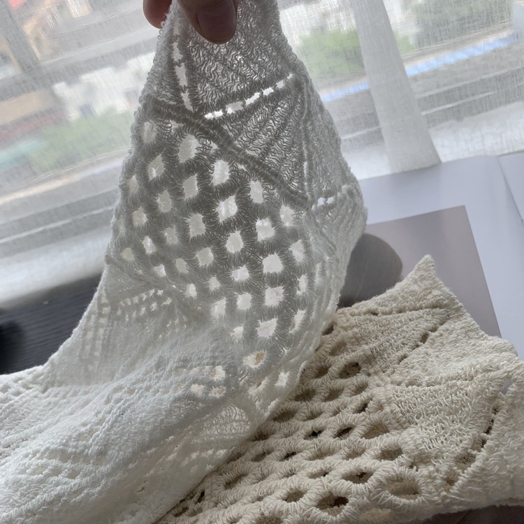 MDMS⭐蕾絲衫/韓版/七八分袖/古典法式/復古/v領/寬鬆/立體/植絨/蕾絲/披肩/襯衫女/純色/開衫/防曬衫E297-細節圖6