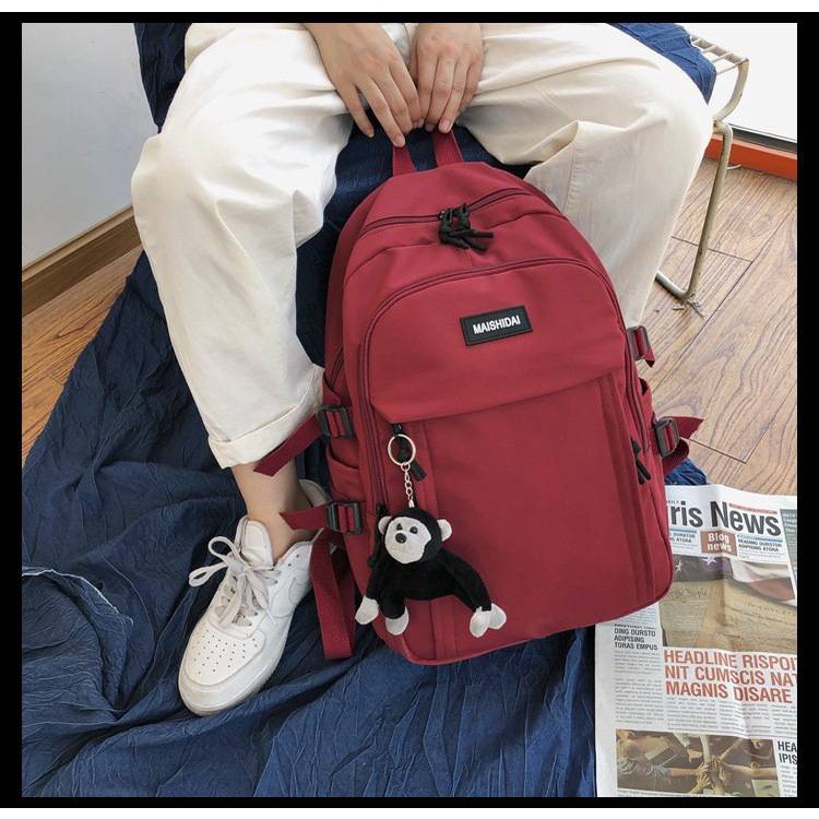 【MDMS】原宿  日系 可愛 少女 森系 後背 大容量 雙肩包(B575)-細節圖8