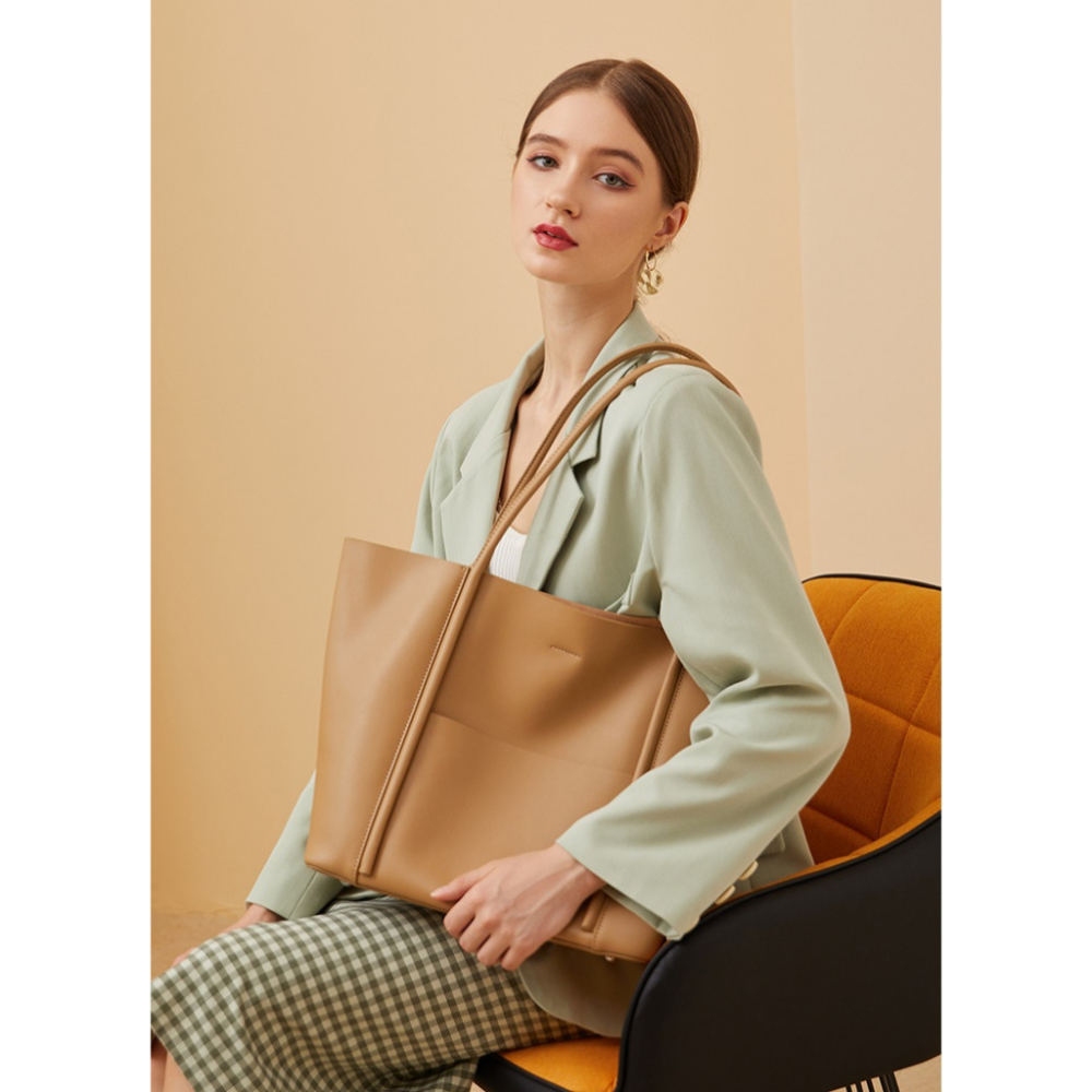 MDMS⭐超高質感/真皮材質/女包/托特包/夏季/手提大包/牛皮/上班通勤/單肩包/大容量/大包/側背包/子母包D001-細節圖5