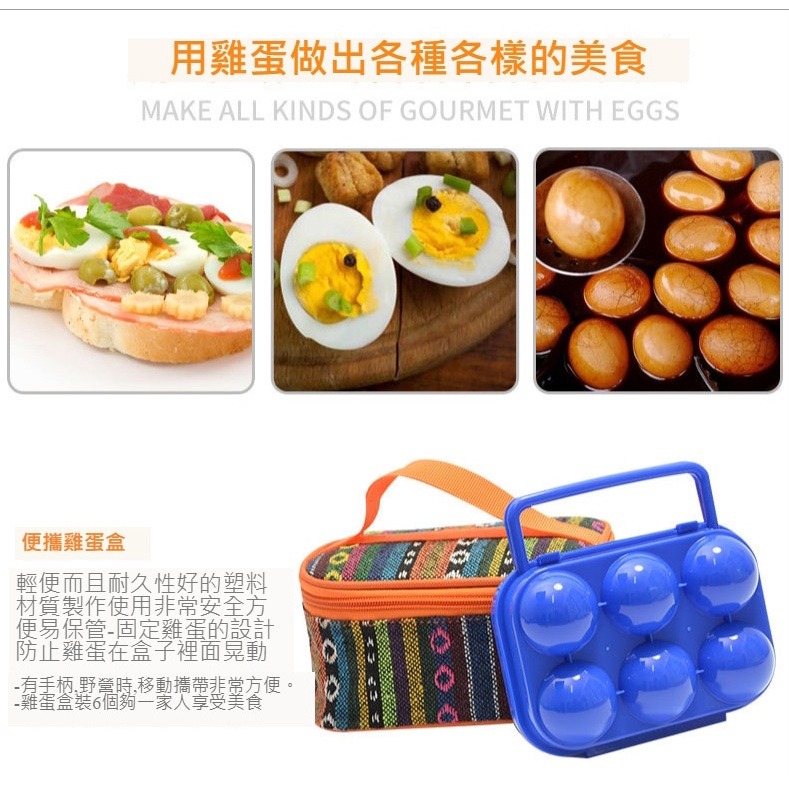 【好物坊】TW現貨 戶外防震蛋托 室內便攜式雞蛋盒 6枚裝 手提式雞蛋保護盒 雞蛋盒 6格 蛋盒 攜蛋盒 便攜 防水-細節圖4