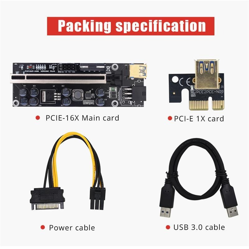 【杰妍選】十電容 全速穩定 PCIE1x轉16x轉接線轉接卡VER009 10S Plus顯卡延長線單-細節圖4