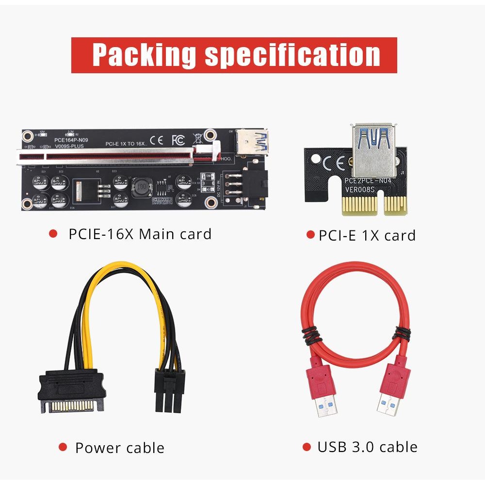 【杰妍選】十電容 全速穩定 PCIE1x轉16x轉接線轉接卡VER009 10S Plus顯卡延長線單-細節圖6