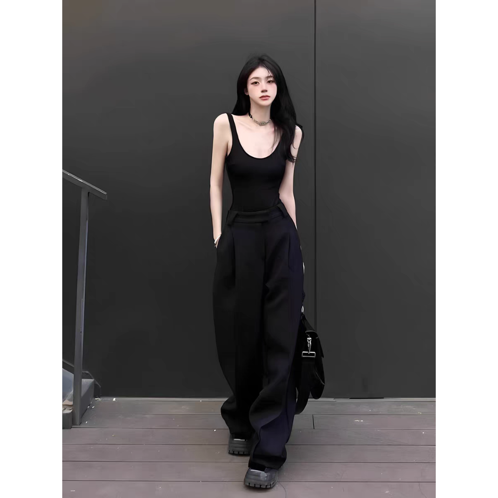 紅色露背吊帶小背心女夏u型美背文胸一體內搭帶胸墊辣妹外穿上衣-規格圖3