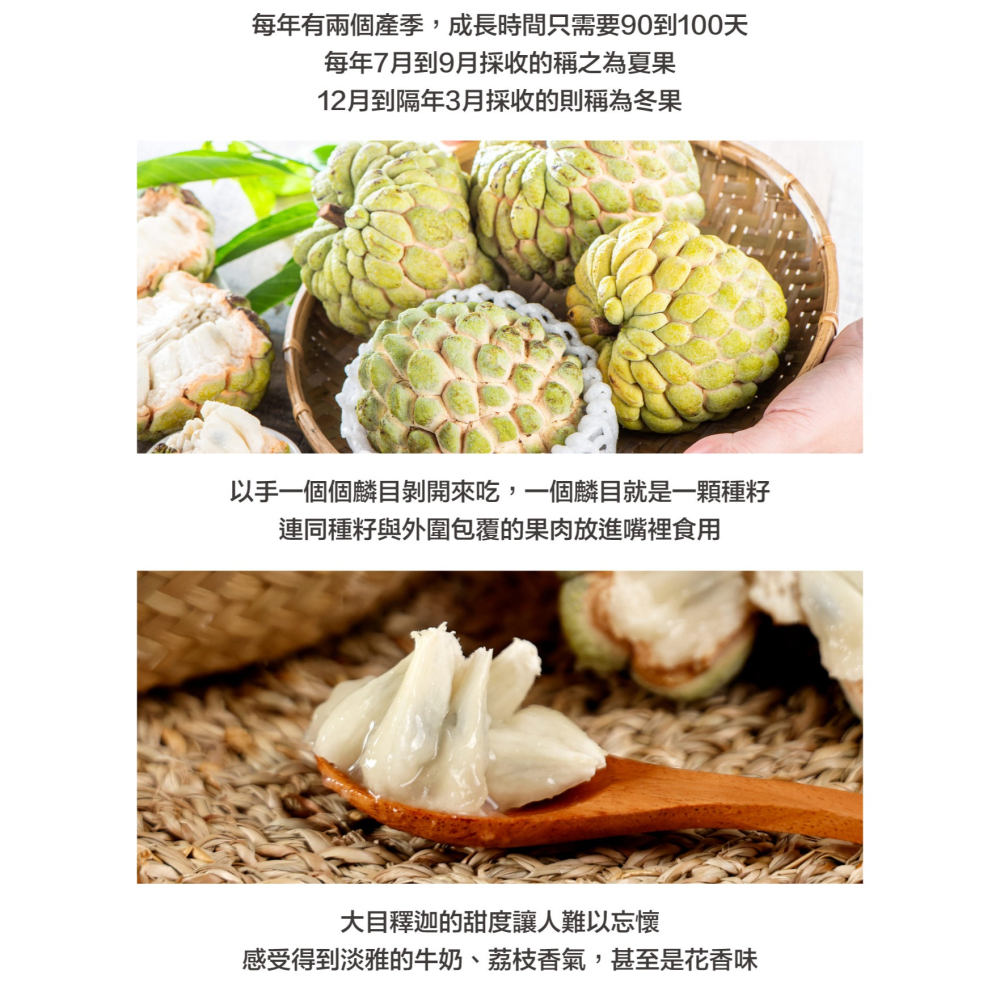 預購中【果樂釋迦專賣】大目釋迦小果/4斤一箱-細節圖4