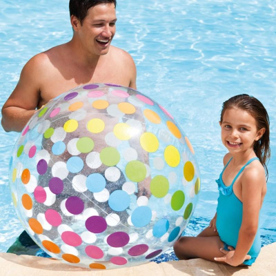 [佳達時尚] INTEX 42吋超大沙灘球1個 (充氣後直徑約70cm) 59065（現貨 當日寄）