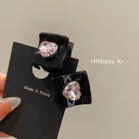 很酷也很甜~閃閃少女粉色愛心水鑽側邊劉海迷你碎髮小抓夾 QS59-002