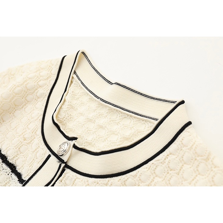 小香風博棉針織衫長裙套裝-細節圖2