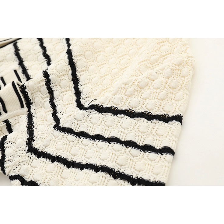 小香風博棉針織衫長裙套裝-細節圖3