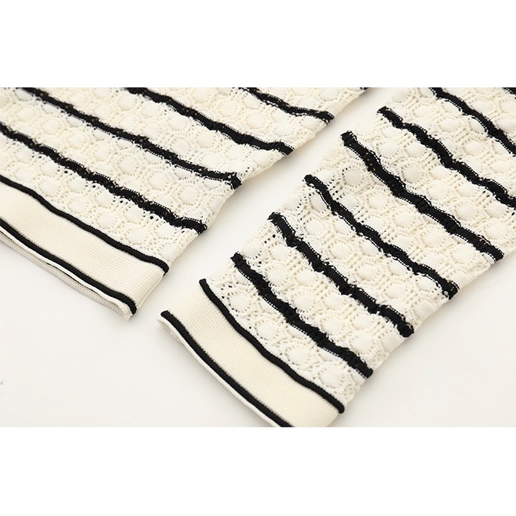 小香風博棉針織衫長裙套裝-細節圖4