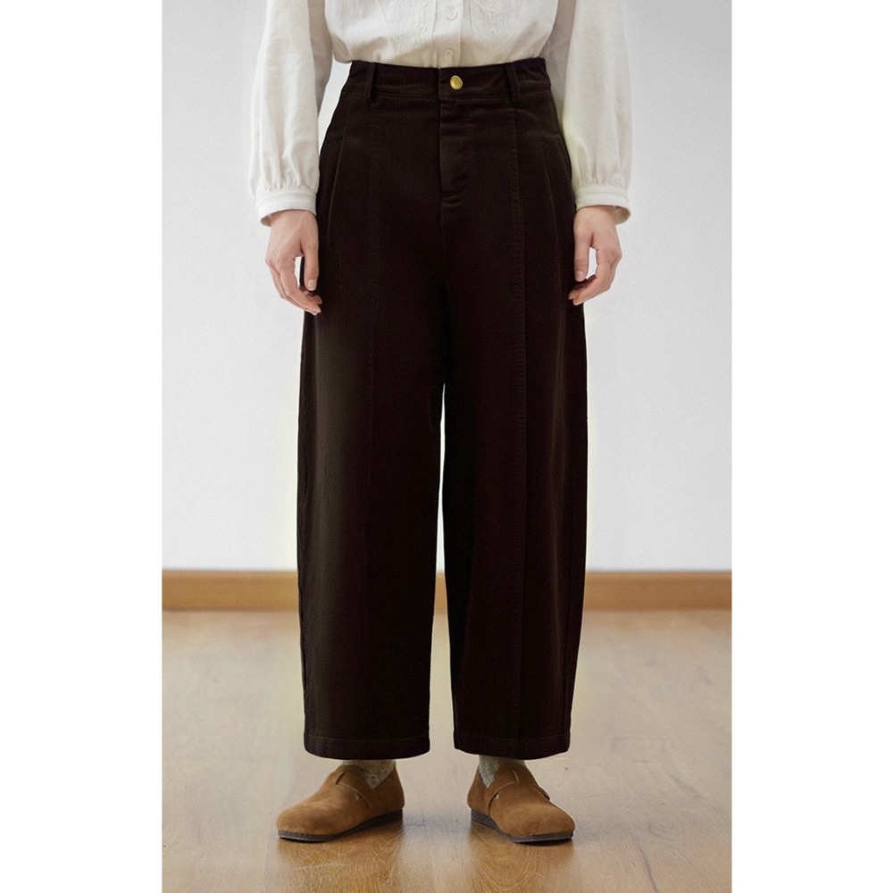 秋季燈芯絨厚款九分褲-細節圖4