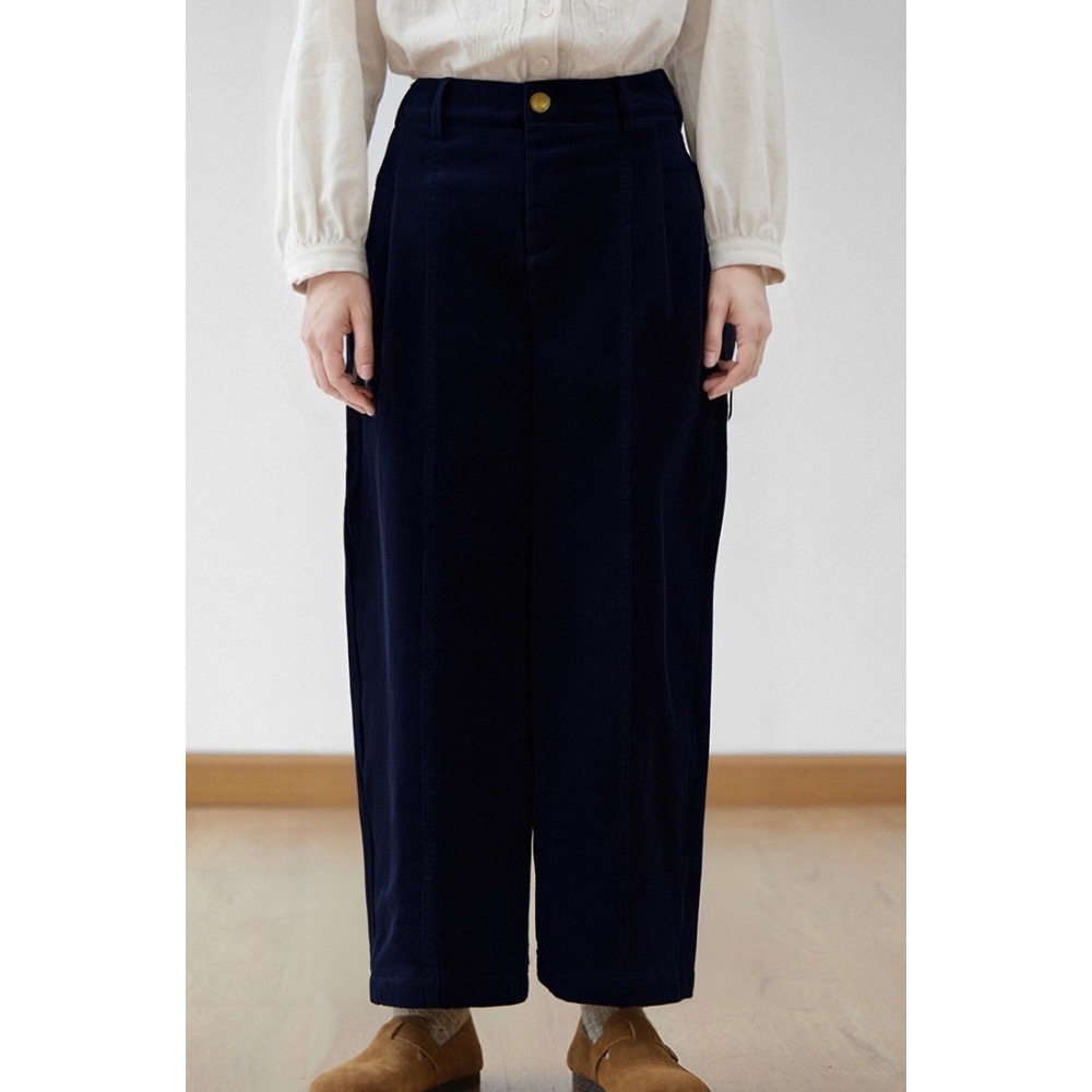 秋季燈芯絨厚款九分褲-細節圖6