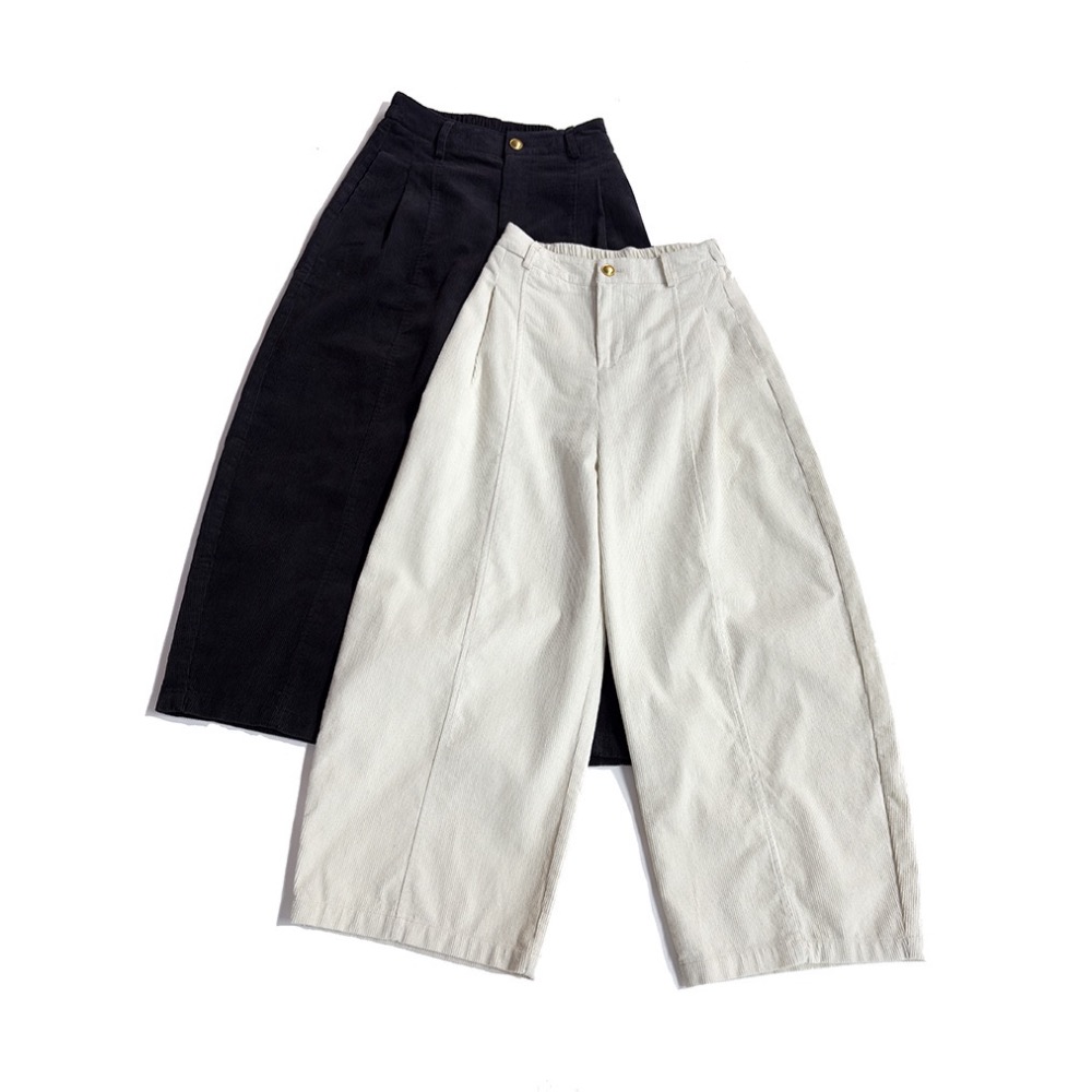 秋季燈芯絨厚款九分褲-細節圖11