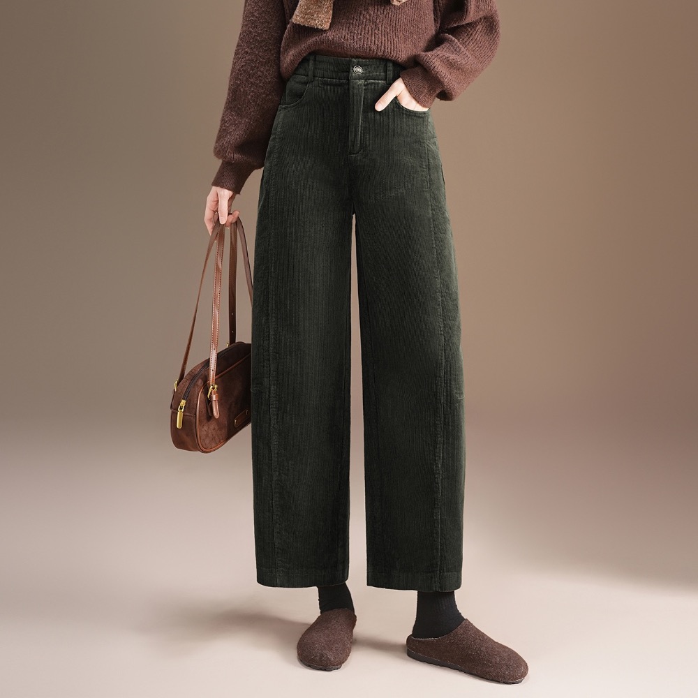 燈芯絨九分彎刀褲-細節圖2