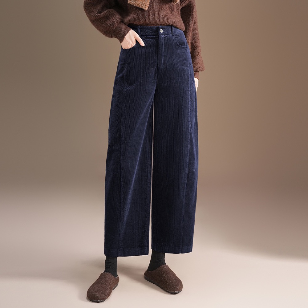燈芯絨九分彎刀褲-細節圖3