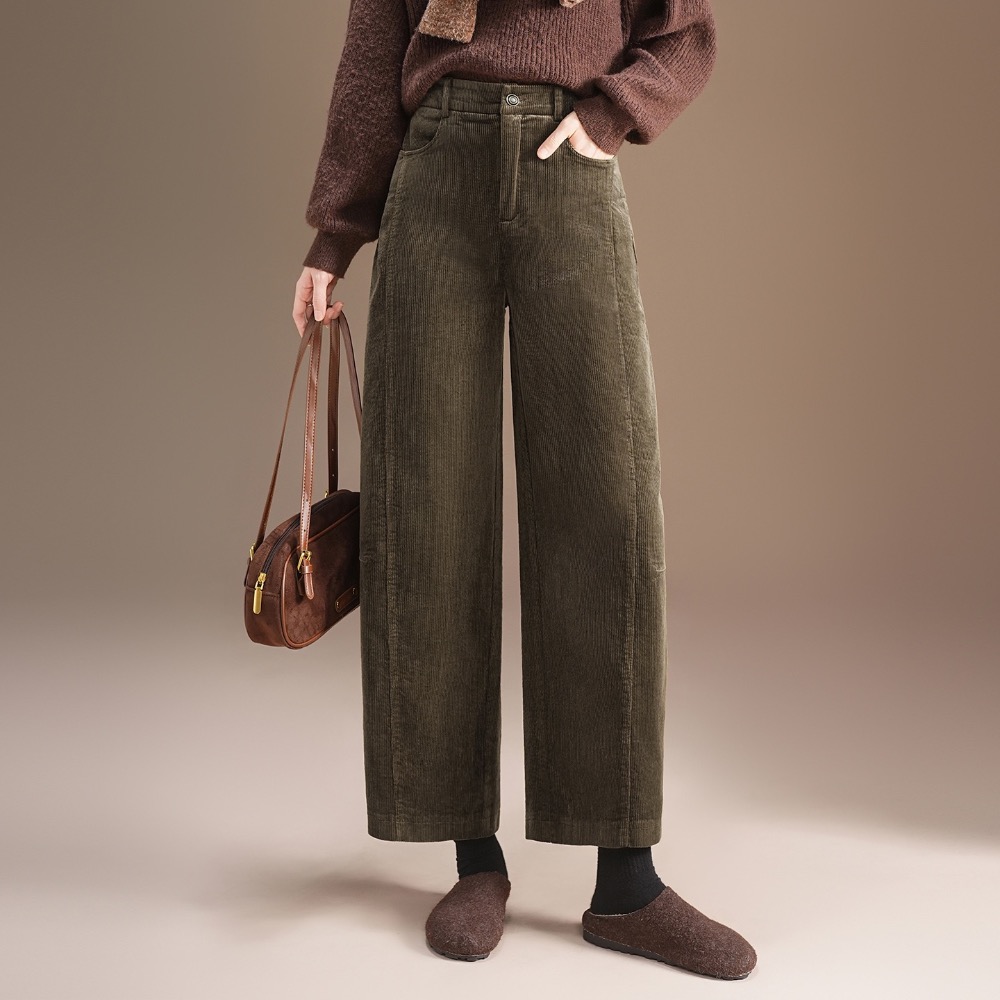 燈芯絨九分彎刀褲-細節圖5