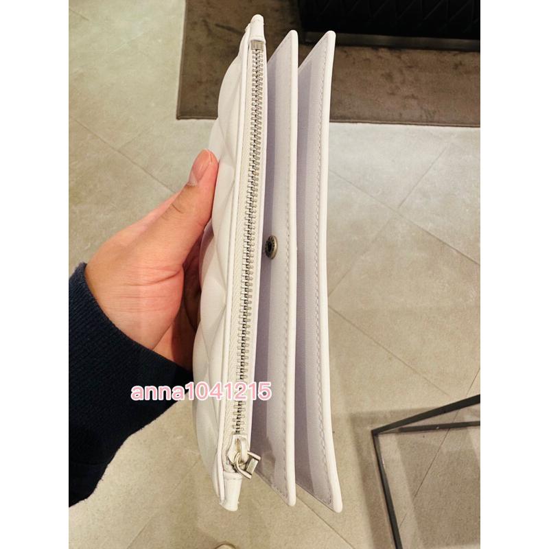 菱格蓬蓬長夾❤️‍🔥【24H快速出貨】🛍 ANNA代購💜新加坡品牌小CK保證正品代購 附紙袋-細節圖4