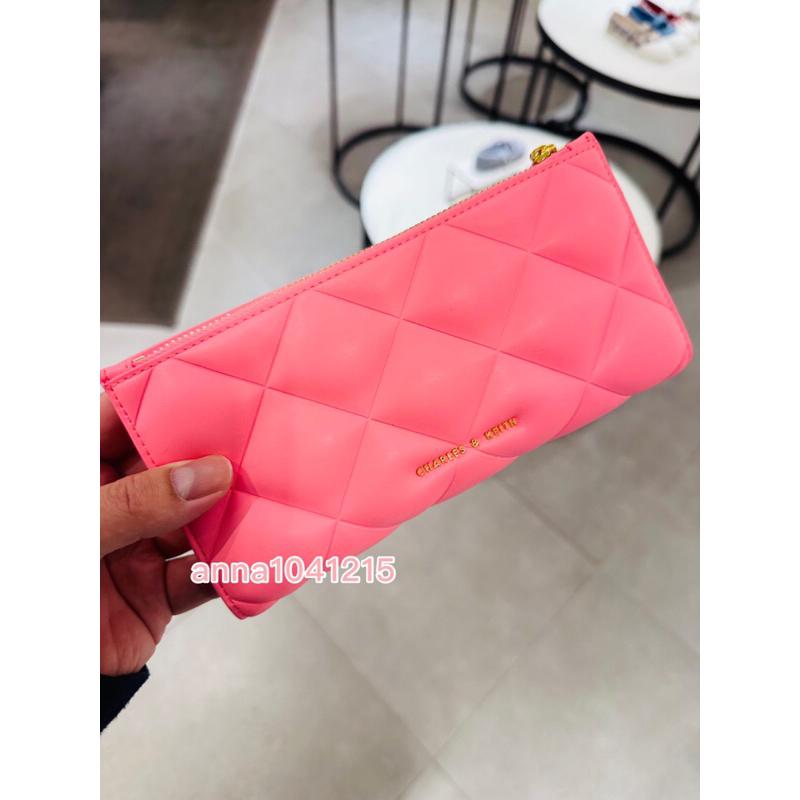 菱格蓬蓬長夾❤️‍🔥【24H快速出貨】🛍 ANNA代購💜新加坡品牌小CK保證正品代購 附紙袋-細節圖7