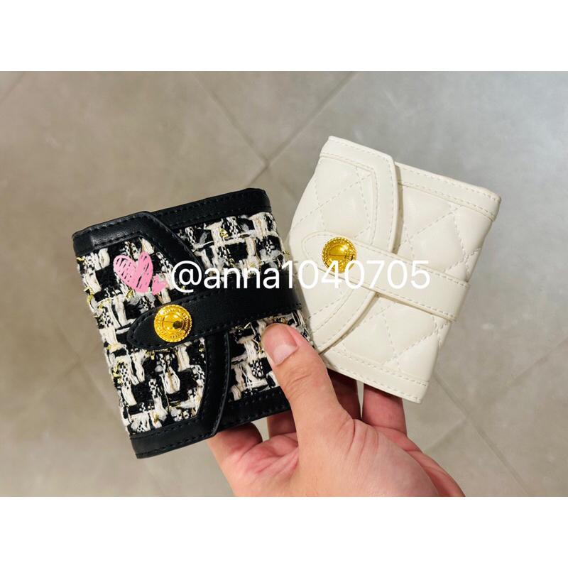 小CK毛呢皮夾【24H快速出貨】🛍 ANNA代購💜新加坡品牌小CK保證正品代購 附紙袋 可愛錢包 短夾-細節圖2