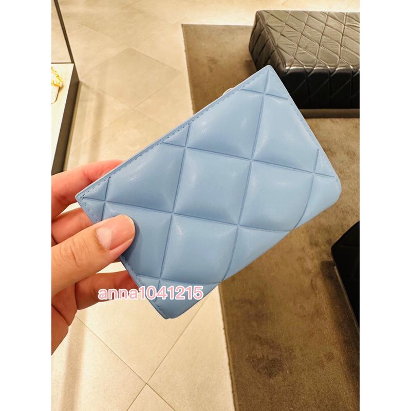 菱格紋蓬蓬短夾❤️‍🔥【24H快速出貨】🛍 ANNA代購💜新加坡品牌小CK保證正品代購 附紙袋-細節圖3