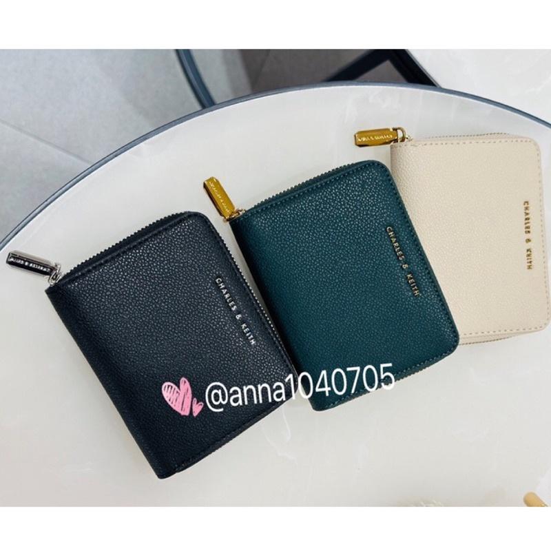 【24H快速出貨】ANNA代購💜新加坡品牌小CK保證正品代購 附紙袋 短夾 簡約短夾 拉鍊短夾-細節圖2