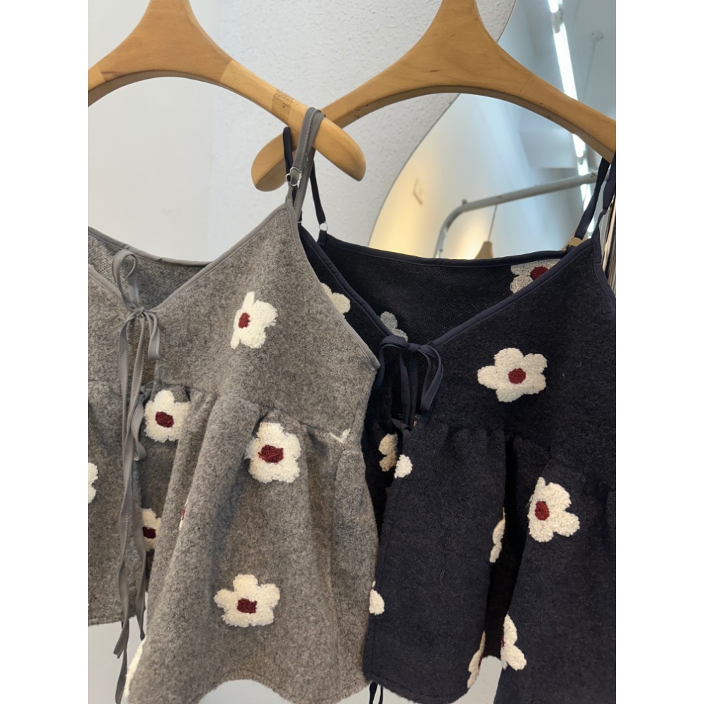 立體小花背心-細節圖2