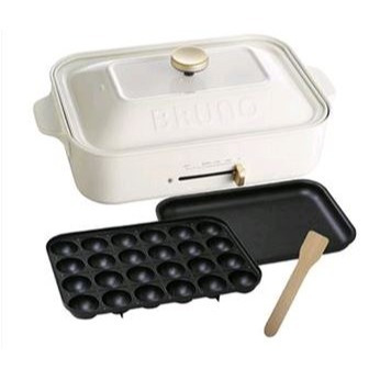 BRUNO BOE021 多功能電烤盤 + 深鍋 白色 共三個內鍋