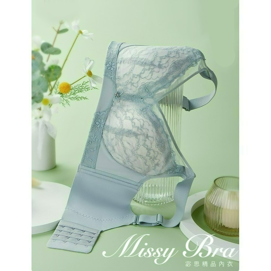 💞現貨!大美人唯美網紗~大包容集中包覆無鋼圈機能內衣👙大罩杯 中大尺碼 大胸 托高🎀Missy Bra宓思精品內衣-細節圖5