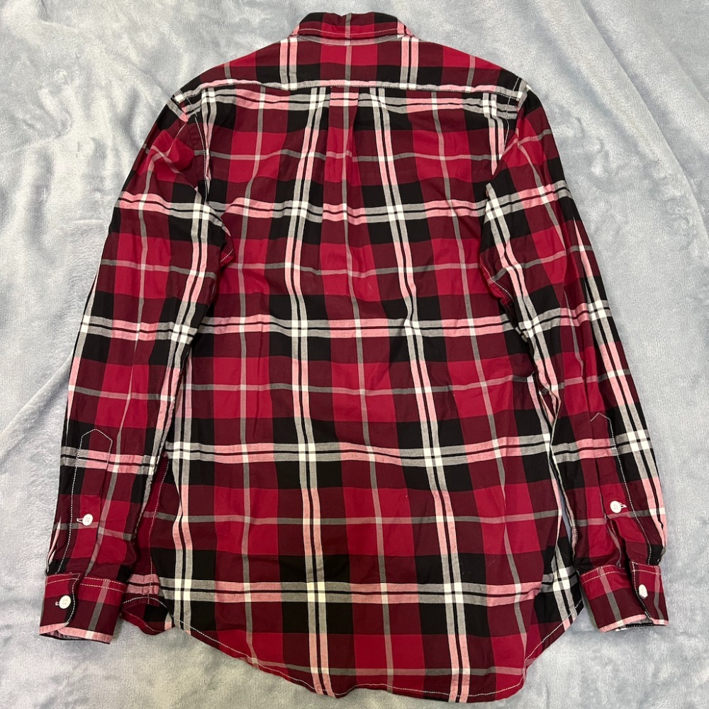 【全新】 OLIVO 長袖襯衫 格紋襯衫 橄欖樹襯衫 格子襯衫 二手襯衫 休閒襯衫 二手衣 小版男裝 男裝襯衫-細節圖4