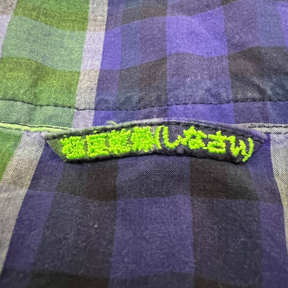 【近全新】 SuperDry 短袖襯衫 短袖格紋襯衫 格紋襯衫 小版男裝 二手襯衫 二手衣 休閒襯衫 極度乾燥-細節圖6