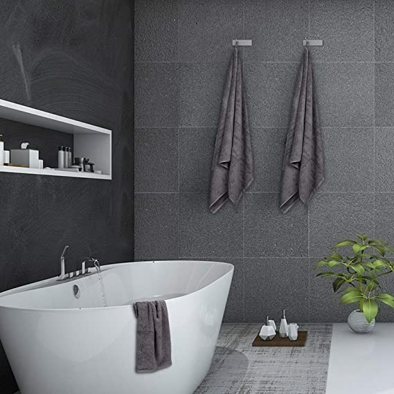 【SEMAXE】亞馬遜熱銷 健康度專利標籤 加大加厚 透氣 超吸水 抗菌 不掉毛 帶掛耳 純棉浴巾一入 (共6色)-細節圖8