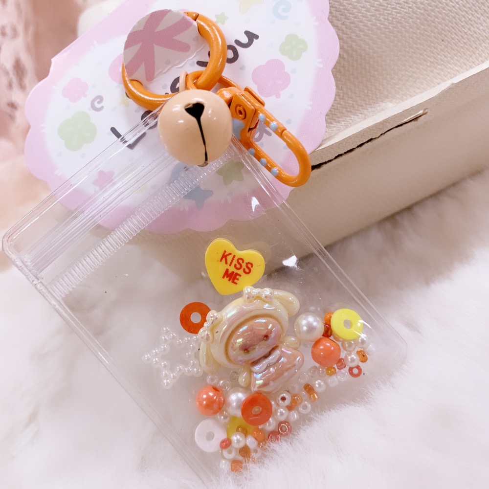 可愛手工包包吊飾搖搖樂鑰匙圈吊飾手機吊飾鑰匙扣鑰匙圈包包掛件手作吊飾-細節圖2