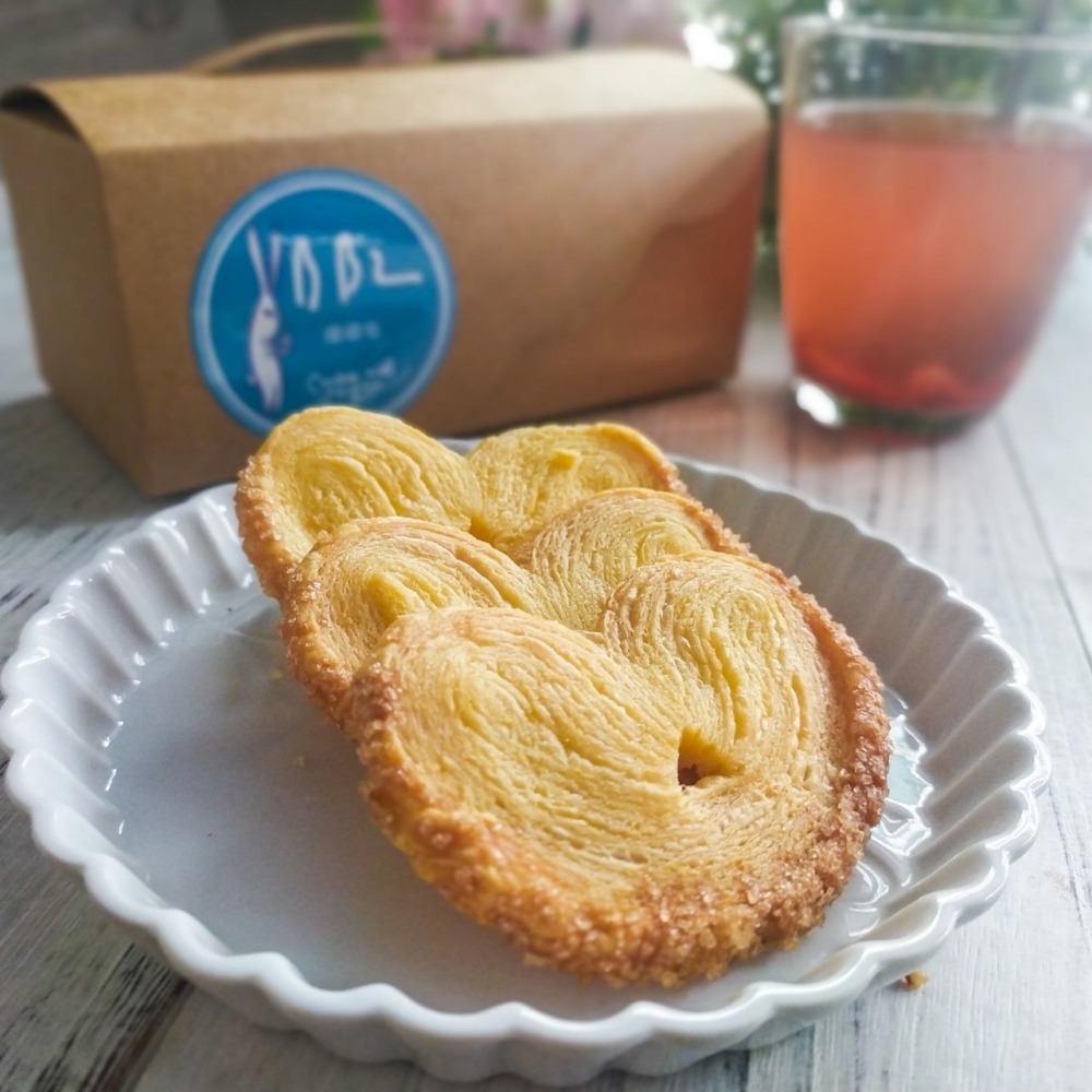 【BB2 嗶嗶兔 手工餅乾】蝴蝶酥 (盒)-10片-細節圖2