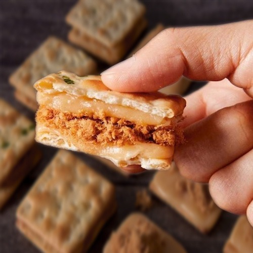 肉鬆牛軋餅乾  牛奶糖+肉鬆夾心  1入-細節圖2