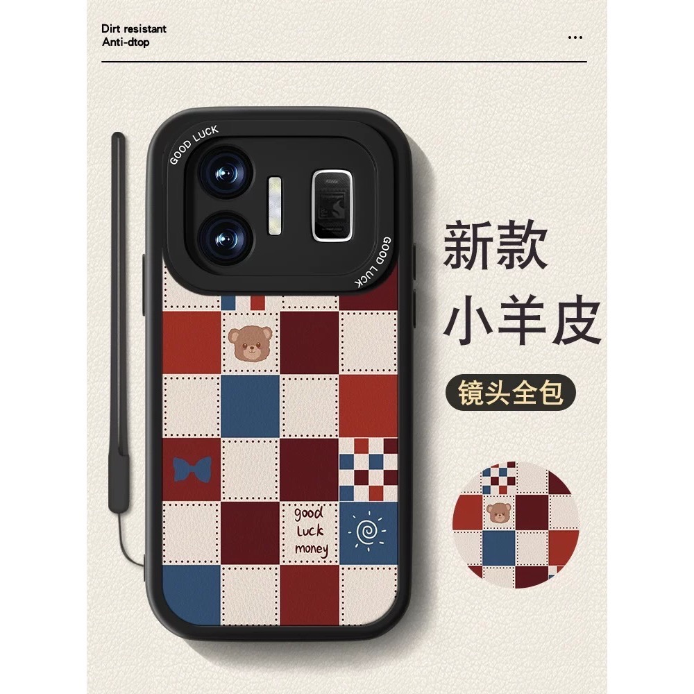 realme GT neo5小羊皮硅膠防摔手機殼-細節圖4