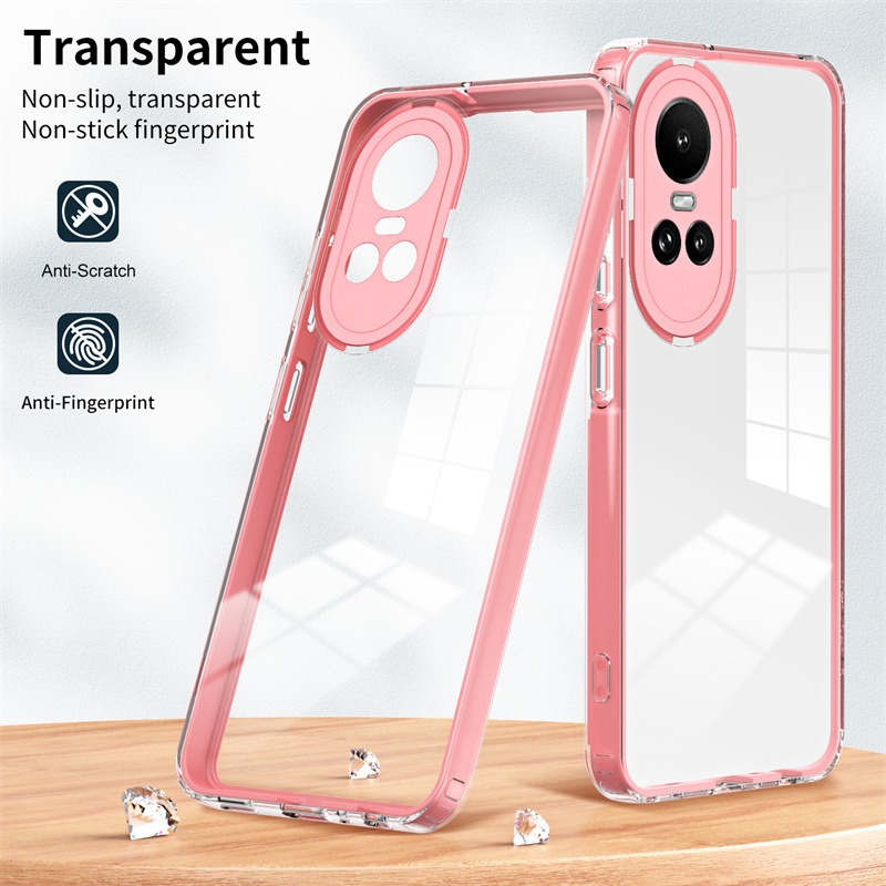 三合一防撞OPPO手機殼Reno11 Reno10 Reno11pro Reno10pro透明撞色Reno8適用台灣版-細節圖10