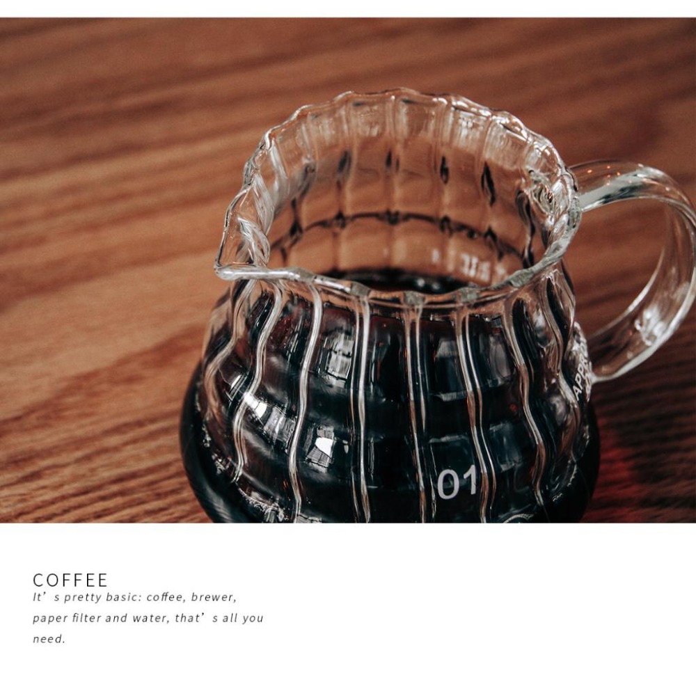 【新品】豎紋雲朵壺 手沖咖啡壺 耐熱玻璃壺360/600/700ml雲朵分享壺 手沖咖啡壺 花茶壺 泡茶壺-細節圖9