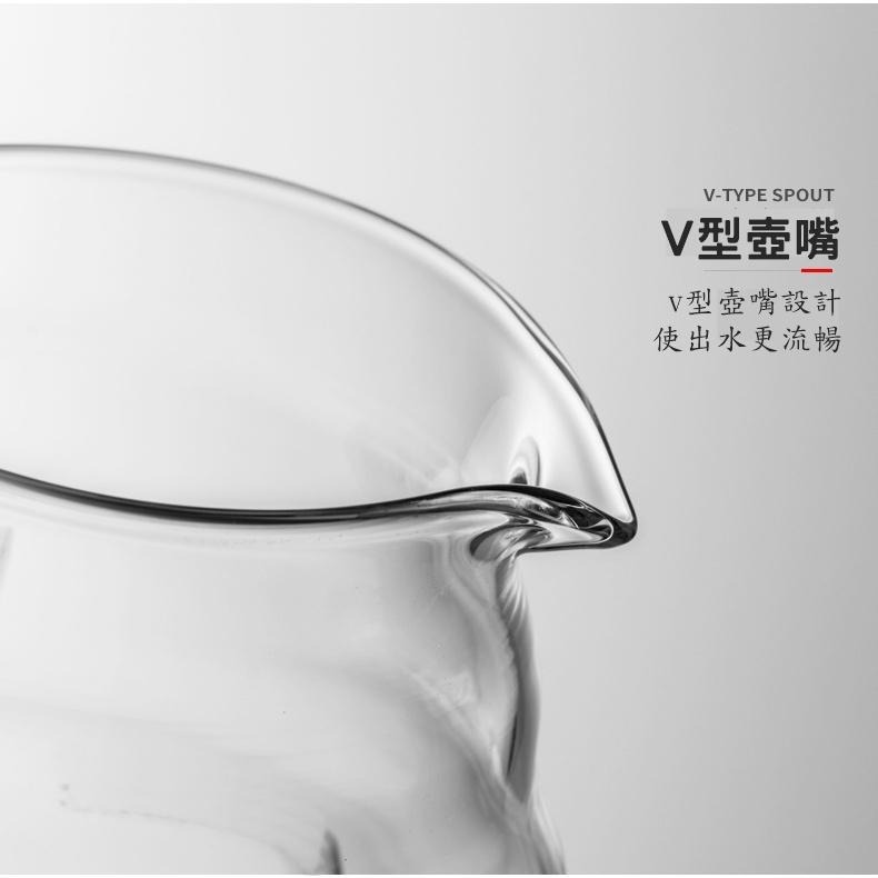 300／600／700ml 雲朵壺 手沖咖啡壺 耐熱玻璃壺 雲朵分享壺 手沖咖啡壺 花茶壺 泡茶壺-細節圖2