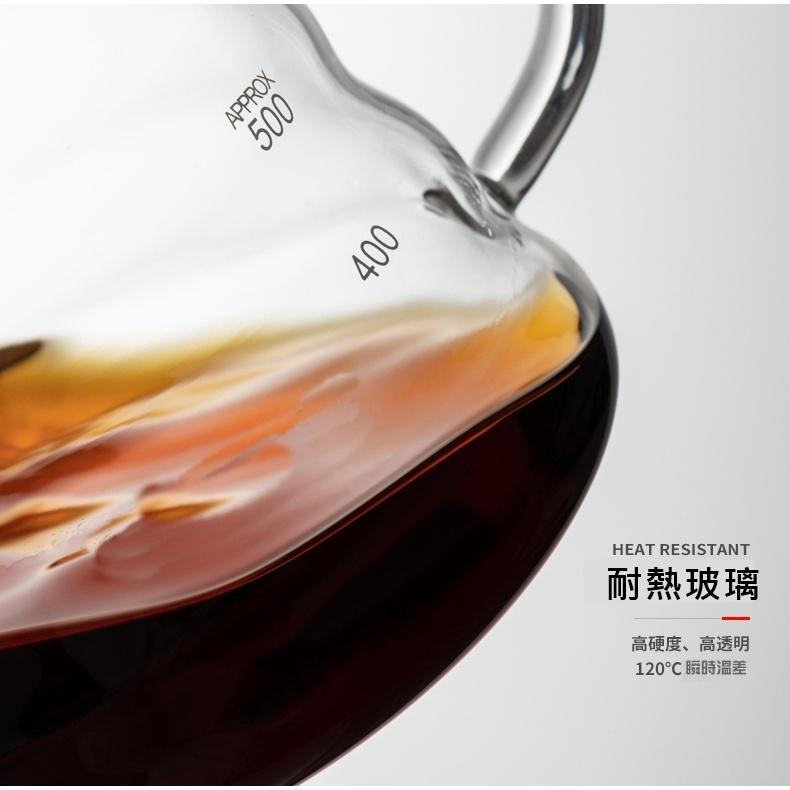 300／600／700ml 雲朵壺 手沖咖啡壺 耐熱玻璃壺 雲朵分享壺 手沖咖啡壺 花茶壺 泡茶壺-細節圖5