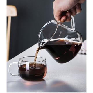 手沖咖啡壺 鑽石分享壺 加厚耐熱 玻璃杯 咖啡壺 帶刻度公道杯 耐熱玻璃壺 咖啡分享壺 泡茶 新鮮到貨  值得你擁有-細節圖4