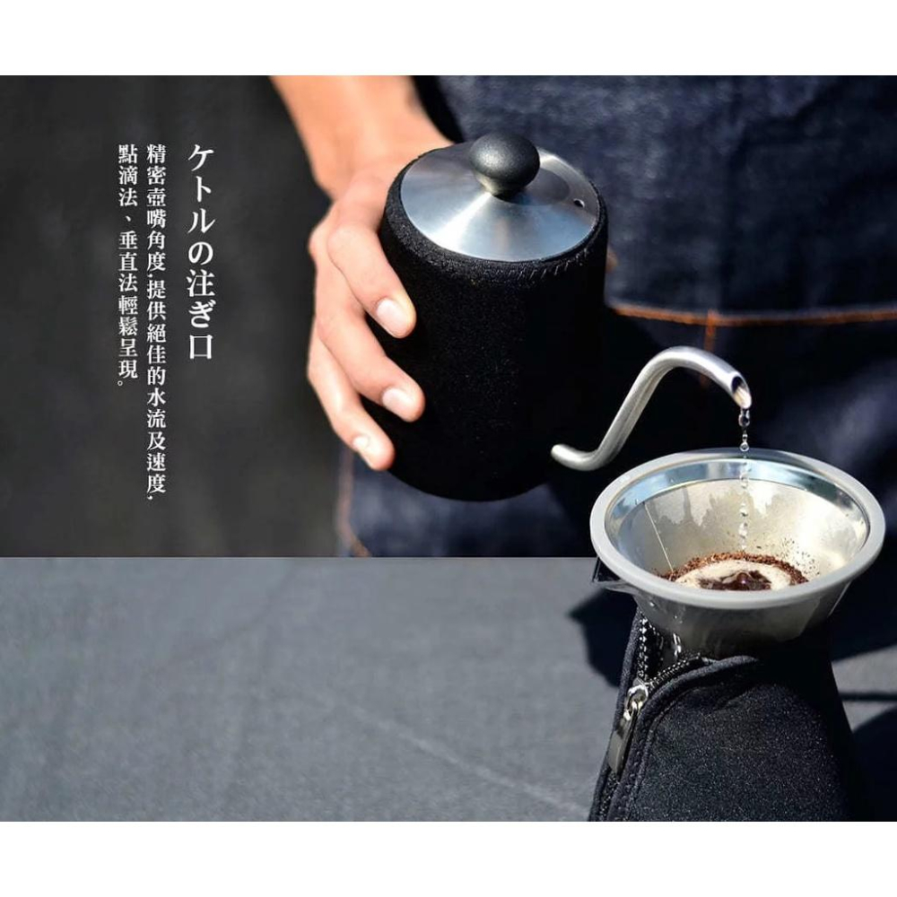 Driver 職人手沖壺 600ml【專用清潔棉+店家專用計量匙】不鏽鋼咖啡手沖壺 細口壺 細嘴壺 手沖咖啡壺-細節圖2