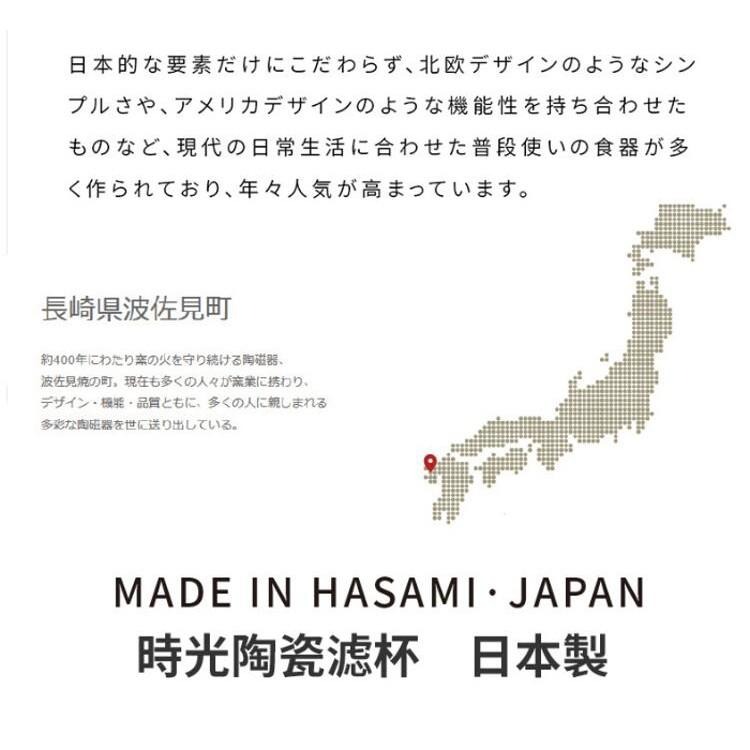 送【計量匙】日本製「時光濾杯 砂岩陶土」Hasami 波佐見燒 錐形陶瓷 V60 1-2杯 CAFED-細節圖4