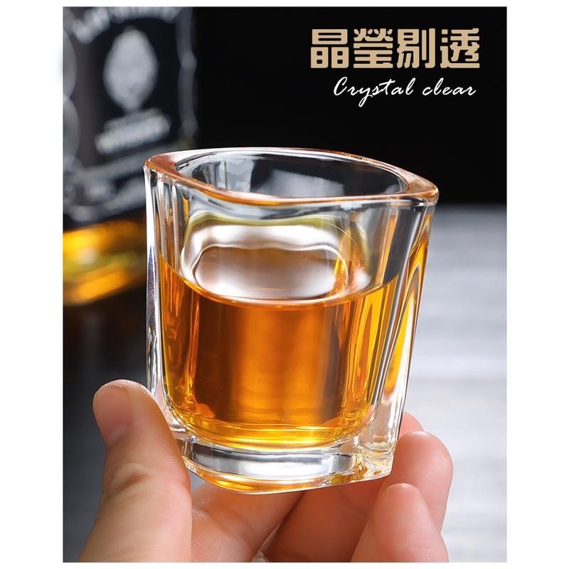方形玻璃杯60ml 盎司杯 Espresso義式濃縮杯 帶刻度 咖啡杯 烘焙量杯 shot杯 調酒安士杯 威士忌-細節圖2