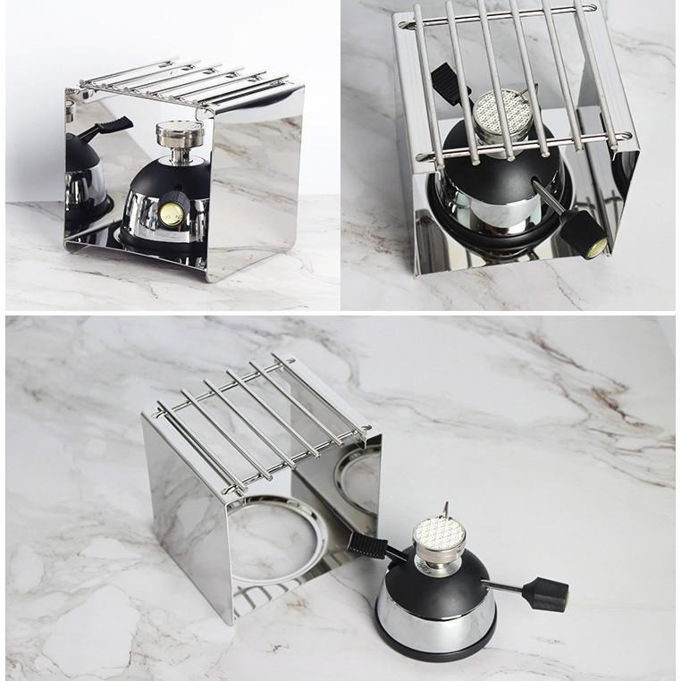 不鏽鋼方形爐架 熱銷 摩卡壺 四方咖啡爐架 精彩登山爐 瓦斯爐 酒精燈 花茶壺爐架 虹吸壺 陶瓷登山爐-細節圖2